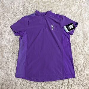 Women’s XL Purple Irideon Short Sleeve Horseback Riding Sunshirt